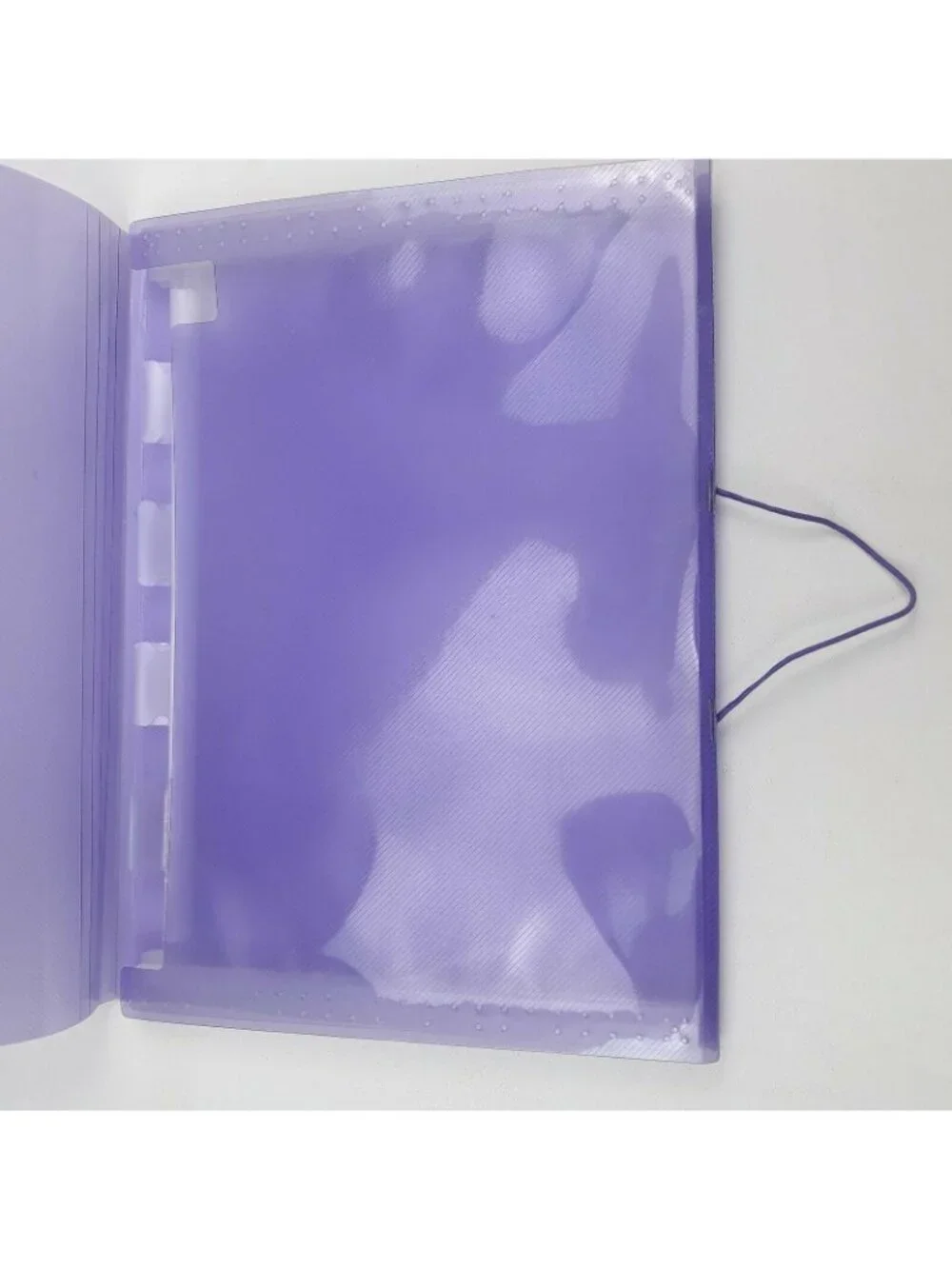 Purple Clear Expandable Letter Document Organizer Folder Set Of 2 Coupon Holder